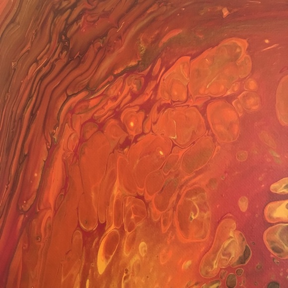 Fall Decor Original Abstract Painting Wall Art - Picture 3 of 7